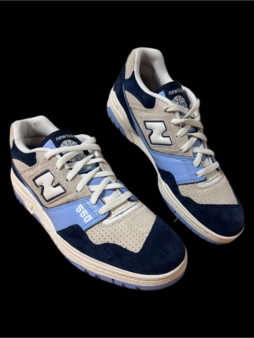 New Balance 550 Sneakers in Navy, Light Blue & Gray Men’s size 10.5 *NEW* - Picture 2 of 12